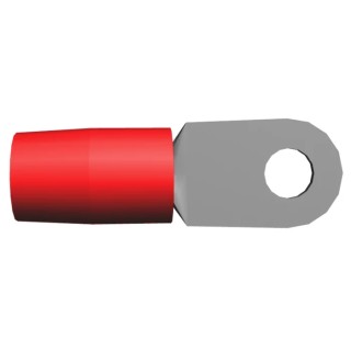 TE Connectivity TERMINYL Insulated Ring Terminal M8 Stud Size 2 AWG Wire Size Red 324112