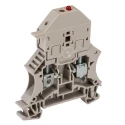 Weidmüller Fused DIN Rail Terminal Block Beige 6mm² Screw Terminal 6.3A 70V ac 1012200000