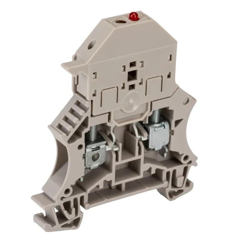 Weidmüller Fused DIN Rail Terminal Block Beige 6mm² Screw Terminal 6.3A 70V ac 1012200000