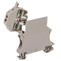 Weidmüller Fused DIN Rail Terminal Block Beige 6mm² Screw Terminal 6.3A 70V ac 1012200000