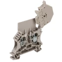 Weidmüller Fused DIN Rail Terminal Block Beige 6mm² Screw Terminal 6.3A 70V ac 1012200000