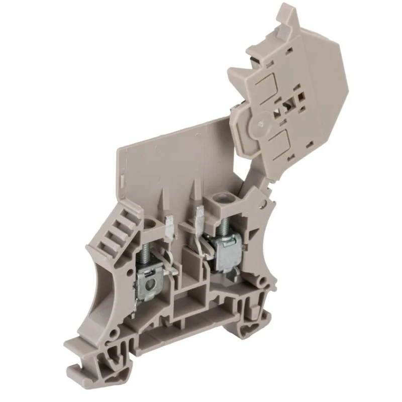 Weidmüller Fused DIN Rail Terminal Block Beige 6mm² Screw Terminal 6.3A 70V ac 1012200000