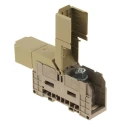 Weidmüller WFF Series DIN Rail Terminal Block 1-Level Bolt Termination 240mm² Dark Beige 1kV 415A 1029600000