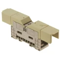 Weidmüller WFF Series DIN Rail Terminal Block 1-Level Bolt Termination 240mm² Dark Beige 1kV 415A 1029600000