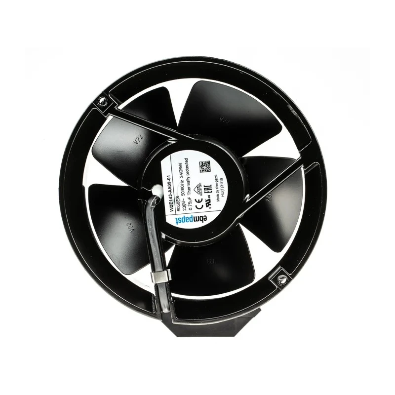 ebm-papst  W2E142 Series Axial Fan, 230V AC, 26W, 0.12A Max, IP22, 150mm Height, 172mm Width, 51mm Depth
