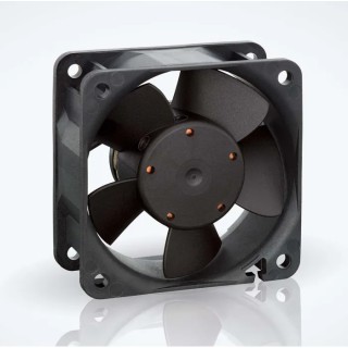 ebm-papst 600 N Series Axial Fan 24V DC 56 m³/h Air Flow 3W Power IP20 60 mm Frame Size 