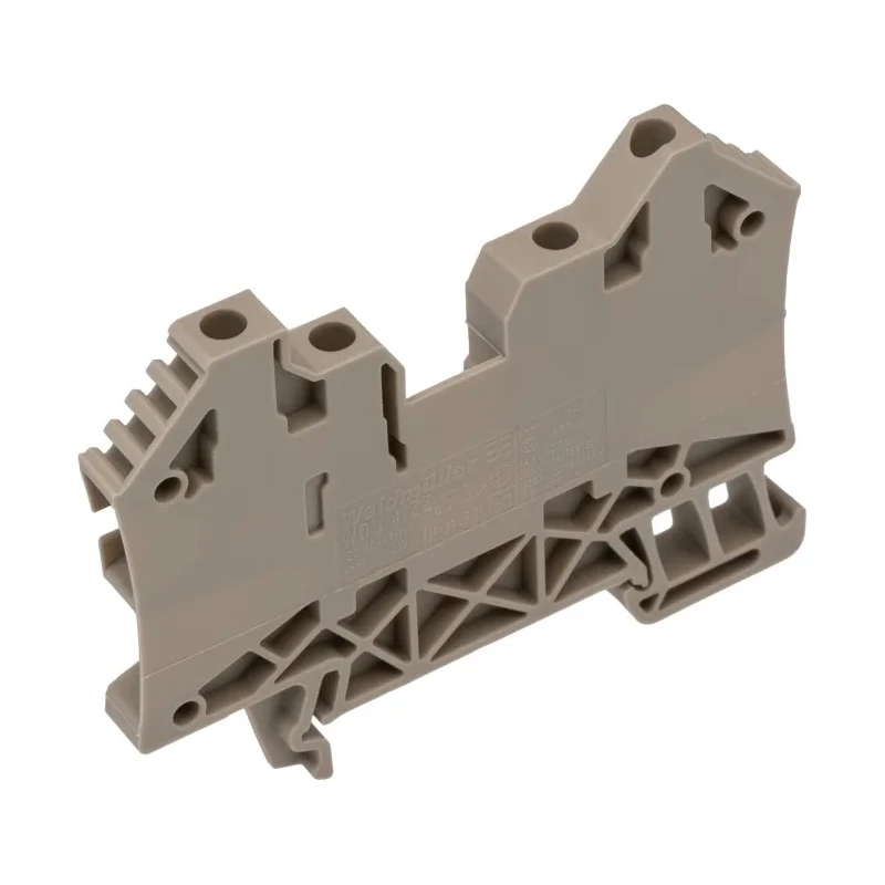 Weidmüller WDU Series Feed Through Terminal Block Dark Beige 0.5mm² to 6 mm² 2-Level Screw ATEX IECEx 1905060000