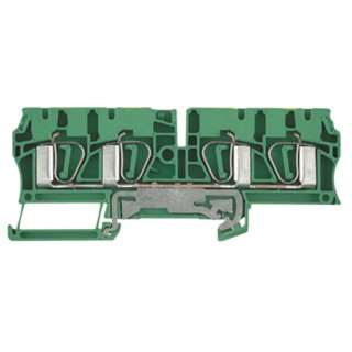 Weidmüller Z Series PE Terminal Green, Yellow, 1-Level, Clamp 7904280000