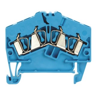 Weidmüller Z Series Feed Through Terminal Block Blue, 2.5mm² Cable CSA, 1-Level Clamp 1706070000