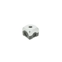 Lovato Electric Grey Plastic Platinum Push Button Enclosure 1 Hole 22 mm Diameter LPZP1A8