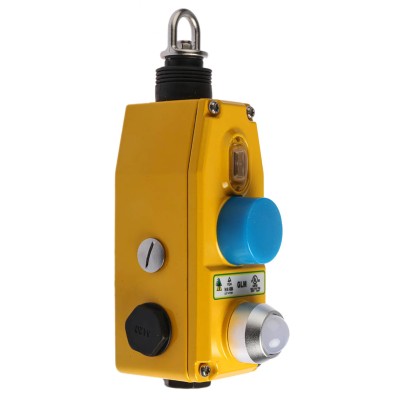 IDEM GLM Rope Pull Switch 205 mm, Straight, 2 NO/2 NC, IP67 Die Cast Aluminium Housing 143068A