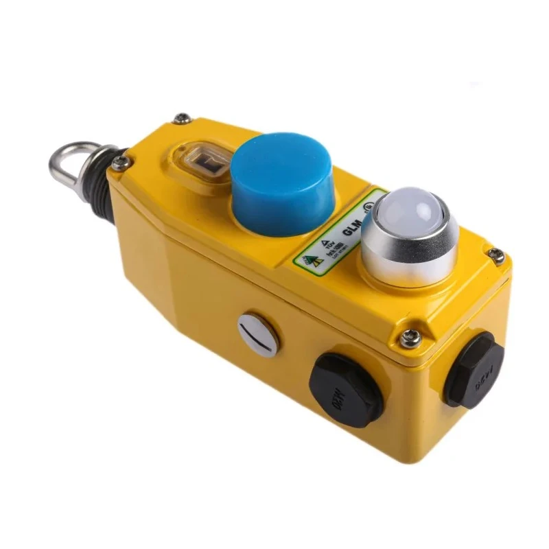IDEM GLM Rope Pull Switch 205 mm, Straight, 2 NO/2 NC, IP67 Die Cast Aluminium Housing 143068A