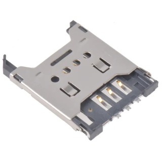 Wurth Elektronik 6 Way Right Angle Mini SIM Memory Card Connector, Surface Mount, Gold Plated Contacts 693012040811