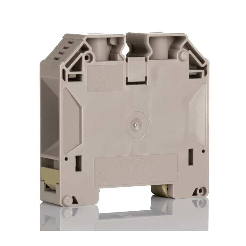 Weidmüller W Series Feed Through Terminal Block, Dark Beige, 10 to 70 mm², 1-Level, Screw Termination, 1kV, 150A, 1186630000