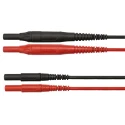 Schutzinger 4 mm Fused Safety Measuring Test Lead Set 500mA, 1kV, Black and Red, 1 m Lead RS SET 7685/MSFK B441/100/0.5A