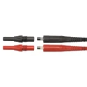 Schutzinger 4 mm Fused Safety Measuring Test Lead Set 500mA, 1kV, Black and Red, 1 m Lead RS SET 7685/MSFK B441/100/0.5A