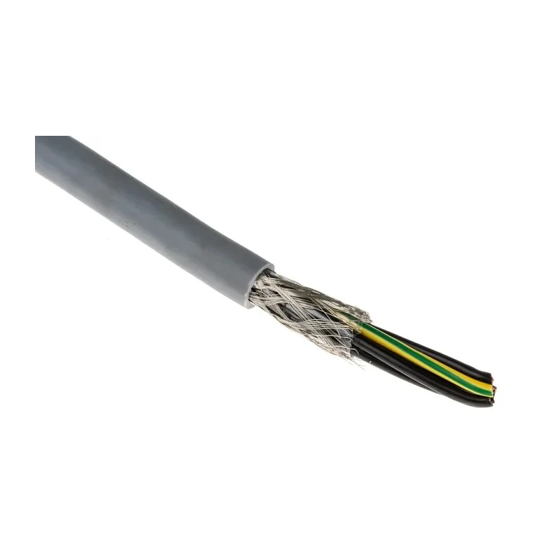 RS PRO Control Cable, 7 Cores 1mm² 17 AWG Screened Stranded Grey Polyvinyl Chloride Sheath 50 m 827-4170