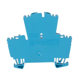 Weidmüller Double Level Terminal Block 2.5mm², 24A, 400V, Blue, Screw Termination WDK 2.5 BL 1021580000