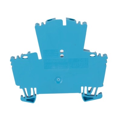 Weidmüller Double Level Terminal Block 2.5mm², 24A, 400V, Blue, Screw Termination WDK 2.5 BL 1021580000