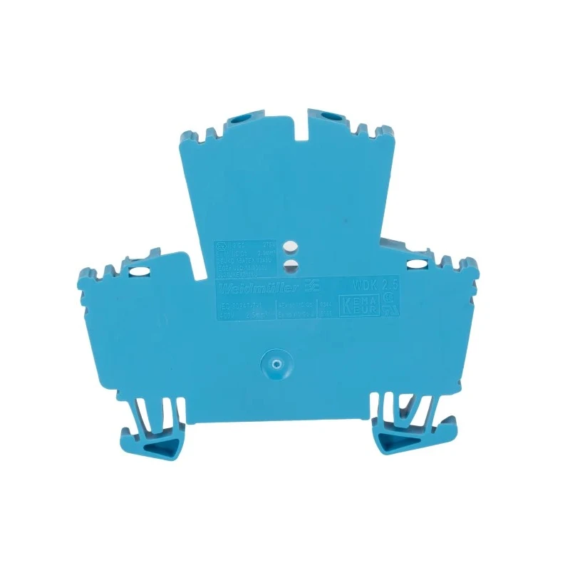 Weidmüller Double Level Terminal Block 2.5mm², 24A, 400V, Blue, Screw Termination WDK 2.5 BL 1021580000