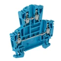 Weidmüller Double Level Terminal Block 2.5mm², 24A, 400V, Blue, Screw Termination WDK 2.5 BL 1021580000