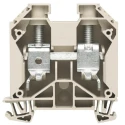 Weidmüller W Series Feed Through Terminal Block Dark Beige 35mm² 1-Level Screw 1kV 125A 1028800000