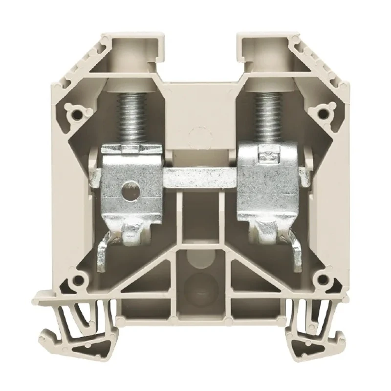Weidmüller W Series Feed Through Terminal Block Dark Beige 35mm² 1-Level Screw 1kV 125A 1028800000