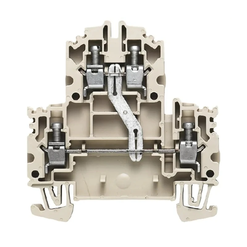 Weidmüller W Series Double Level Terminal Block Dark Beige 4mm² 32A Screw 800V 1041910000
