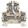 Weidmüller W Series Double Level Terminal Block Dark Beige 4mm² 32A Screw 800V 1041910000