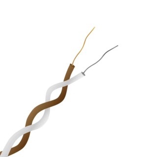 RS PRO Unscreened Type T Thermocouple Cable/Wire, Twin Twisted, Perfluoroalkoxy Alkane Insulation, 25 m, 0.508 mm 827-5940