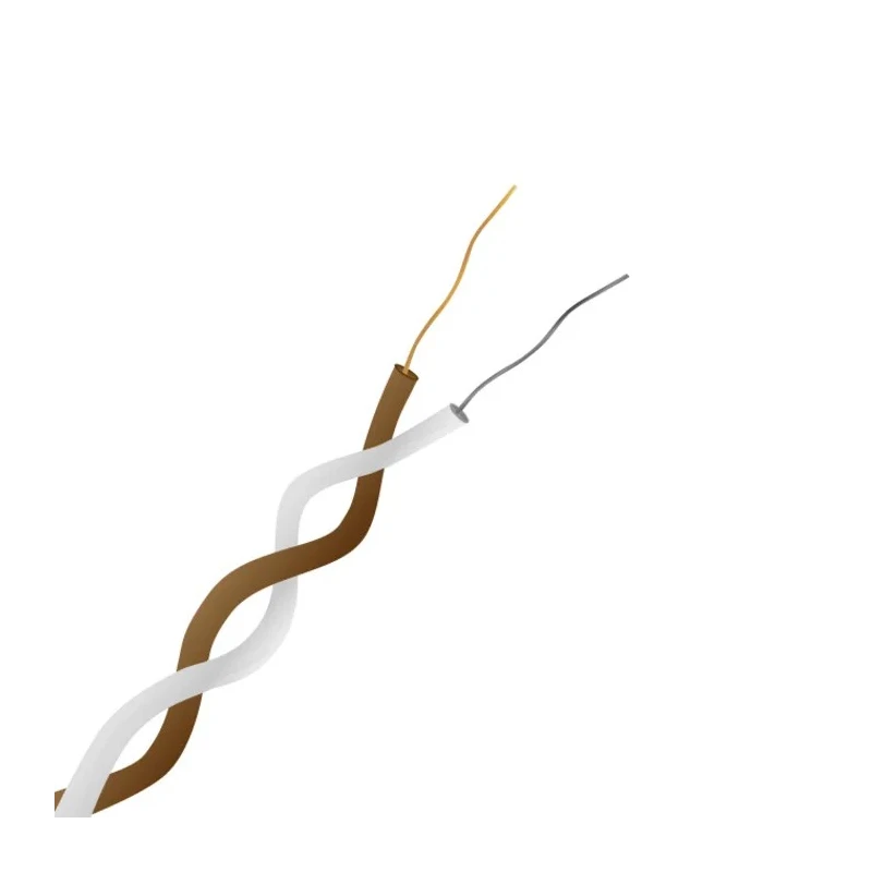 RS PRO Unscreened Type T Thermocouple Cable/Wire, Twin Twisted, Perfluoroalkoxy Alkane Insulation, 25 m, 0.508 mm 827-5940