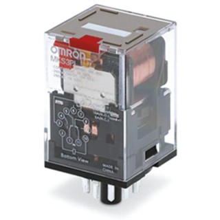 Omron Power Relay, 24V DC Coil, 10A Switching Current, Double Pole Double Throw DPDT MKS2PN 24VDC