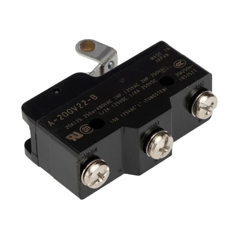 Omron A20 Series Roller Lever Limit Switch SPDT Screw Terminal 500V IP00 A-20GV22-B