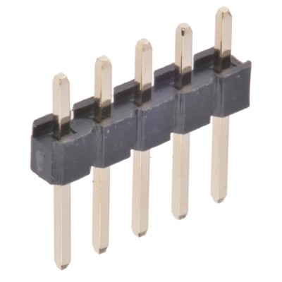 Wurth Elektronik WR-PHD Series Straight Through Hole Pin Header, 5 Contacts, 2.54 mm Pitch, 1 Row, Unshrouded 61300511121