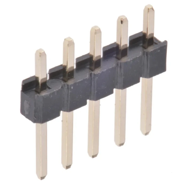 Wurth Elektronik WR-PHD Series Straight Through Hole Pin Header, 5 Contacts, 2.54 mm Pitch, 1 Row, Unshrouded 61300511121