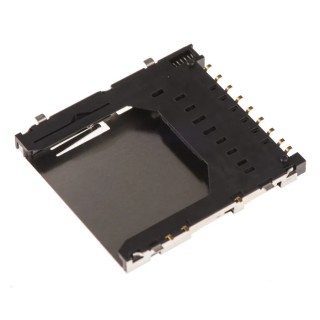 Hirose 9 Way Right Angle Push-Push SD Memory Card Connector Solder DM1AA-SF-PEJ(82)