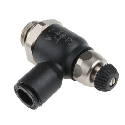 Legris 7060 Series Flow Controller Exhaust Regulator Inlet Male Threaded 1/4 in G Tube 8 mm 7060 08 13