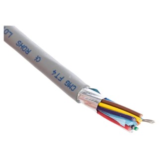 Alpha Wire Alpha Essentials Communication & Control Control Cable 9 Cores 0.35mm² 22 AWG Screened 30 m Grey 1299C SL005