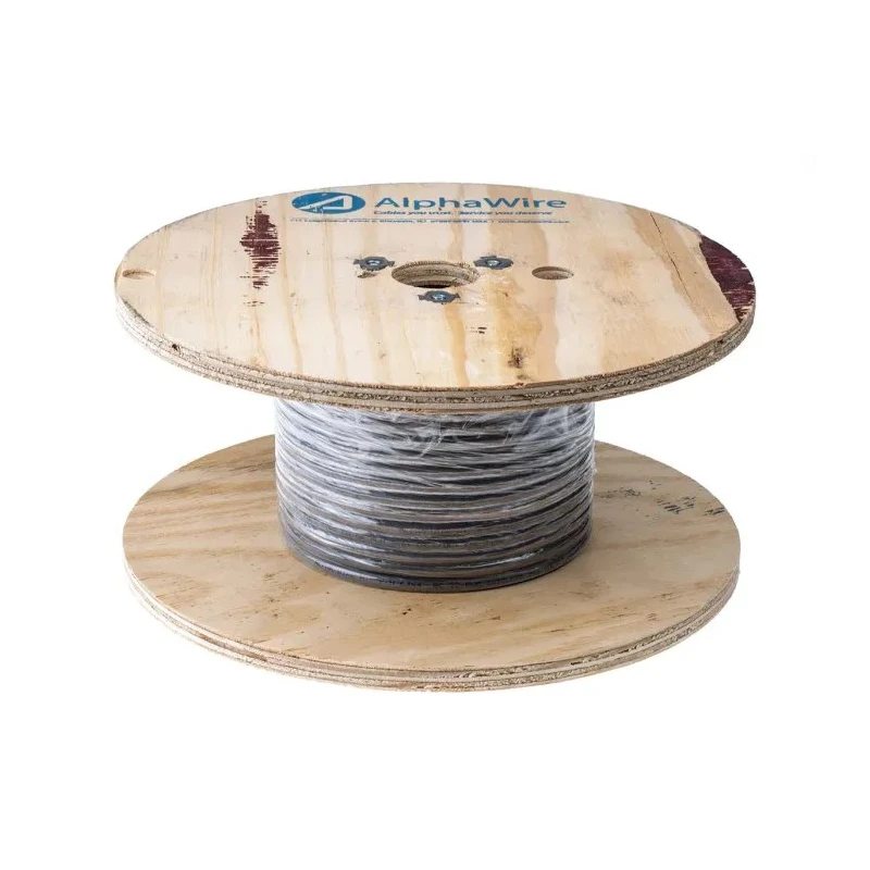 Alpha Wire Control Cable 8 Cores 0.35mm² 22 AWG Screened PVC Jacket Grey 30m 300V 6344 SL005