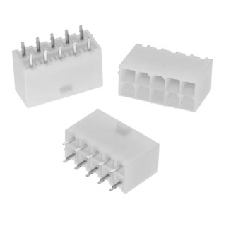 Wurth Elektronik WR-MPC4 Series Straight Through Hole PCB Header, 4 Contact, 4.2 mm Pitch, 2 Row, Shrouded MPC4