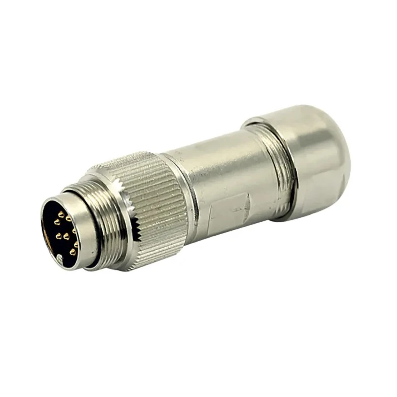 Amphenol Industrial C 091 D 6 Pole Straight M16 DIN Socket Silver-Plated Contacts Screw Coupling IP68 C091 31D006 101 4 U