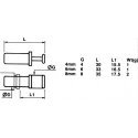 Legris 3126 Series Blanking Plug, Stainless Steel and Biopolymer, Tube Size 4 mm, Model 3126 04 00
