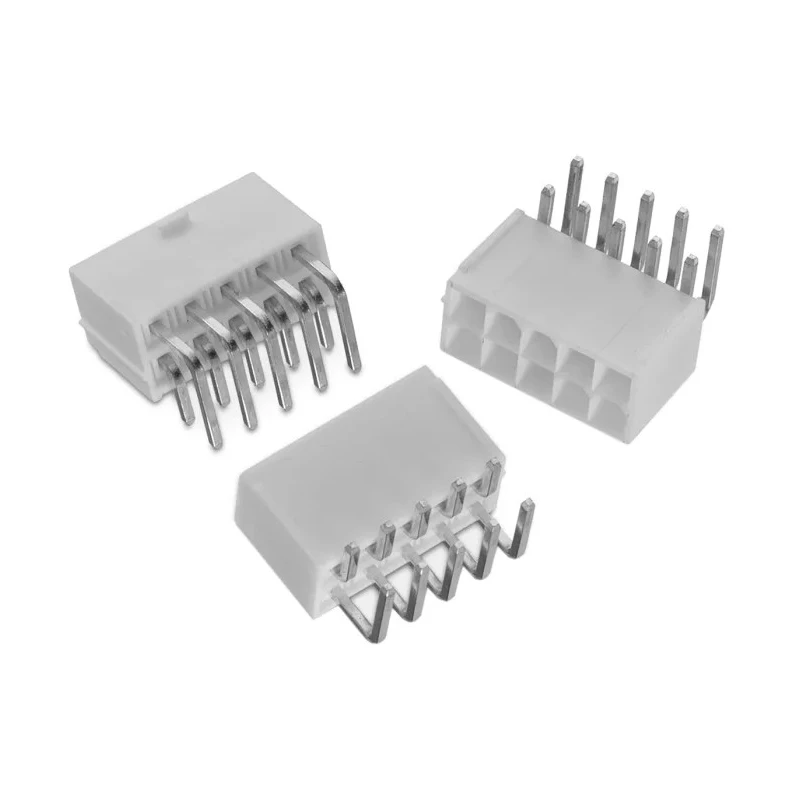 Wurth Elektronik WR-MPC4 Series Right Angle Through Hole PCB Header 10 Contacts 4.2 mm Pitch 2 Row Shrouded MPC4