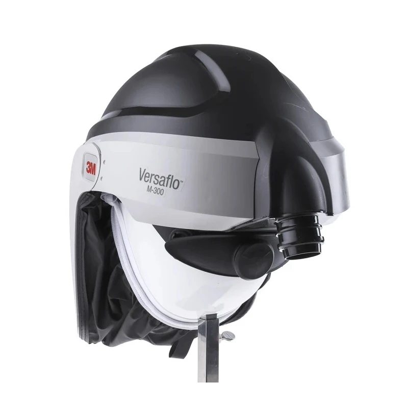 3M Versaflo Series Helmet Full-Visor Powered Respirator with Polyurethane Coated Polyamide Face Seal and Polycarbonate M-306