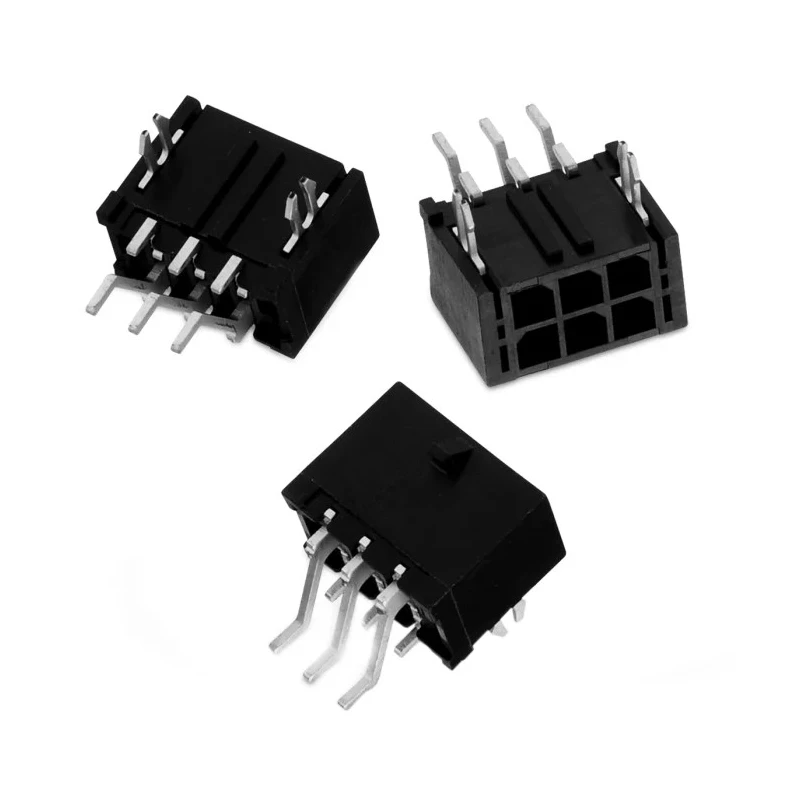 Wurth Elektronik WR-MPC3 Series Right Angle Through Hole Shrouded Male PCB Header, 6 Contacts, 3 mm Pitch, 2 Row MPC3