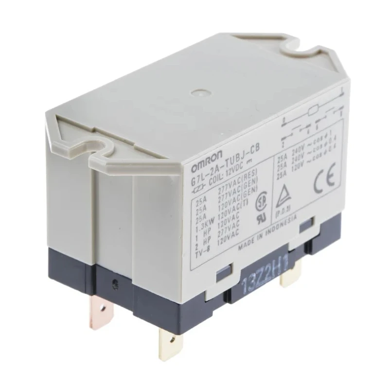 Omron Flange Power Relay 12V DC Coil 25A Switching Current DPST G7L-2A-TUB-J-CB-DC12