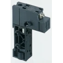 Crouzet 2 Station Sub-Base with Push-in and Exhaust Ports, Brass, Polyamide 66, Nitrile Butadiene Rubber Body, Model 81513060