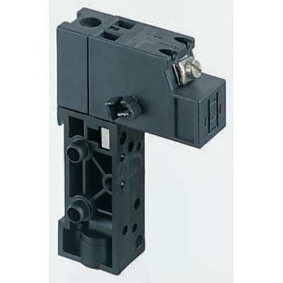 Crouzet 2 Station Sub-Base with Push-in and Exhaust Ports, Brass, Polyamide 66, Nitrile Butadiene Rubber Body, Model 81513060