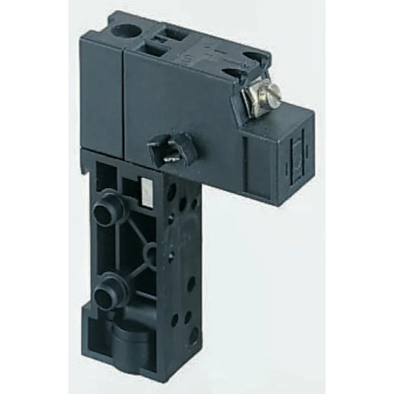 Crouzet 2 Station Sub-Base with Push-in and Exhaust Ports, Brass, Polyamide 66, Nitrile Butadiene Rubber Body, Model 81513060