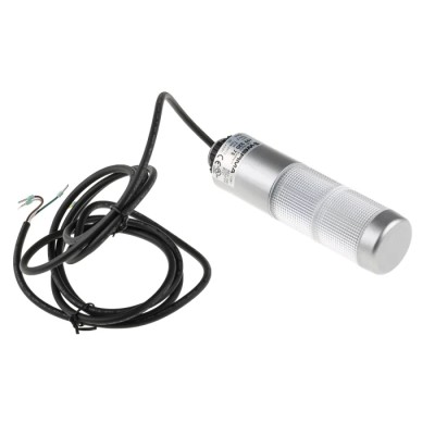 Werma Kompakt 37 Series Steady Green, Clear LED Signal Tower Buzzer, 2 Light Elements 24V AC/DC Base Mount Tube 699.320.75